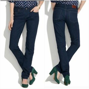 Madewell Rail Straight Jeans dark Wash size 28